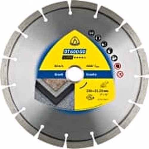 Disc diamantat de debitare Klingspor DT 600 G, 180 x 2,6 x 22,23 mm, 22 Segmente
