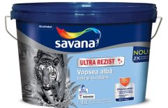 SAVANA ULTRAREZIST VOPSEA ULTRALAVABILA BAIE SI BUCATARIE ALB 8.5 L