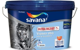 SAVANA ULTRAREZIST VOPSEA ULTRALAVABILA BAIE SI BUCATARIE ALB 8.5 L