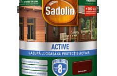 SADOLIN ACTIVE LAZURA LUCIOASA SOLVENT PALISANDRU 5 L