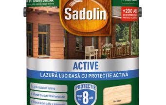SADOLIN ACTIVE LAZURA LUCIOASA SOLVENT INCOLOR 5 L