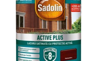 SADOLIN ACTIVE PLUS LAZURA SATINATA B.APA PALISANDRU 0.75 L