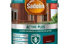 SADOLIN ACTIVE PLUS LAZURA SATINATA B.APA PALISANDRU 2.5 L