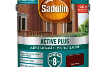 SADOLIN ACTIVE PLUS LAZURA SATINATA B.APA PALISANDRU 2.5 L