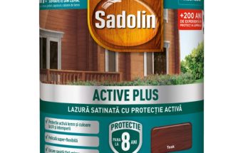 SADOLIN ACTIVE PLUS LAZURA SATINATA B.APA TEAK 0.75 L