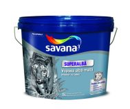 SAVANA LATEX MATT VOPSEA SUPERLAVABILA, SUPERALBA MATA INTERIOR 15 L