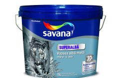 SAVANA LATEX MATT VOPSEA SUPERLAVABILA, SUPERALBA MATA INTERIOR 15 L