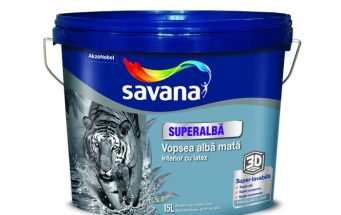SAVANA LATEX MATT VOPSEA SUPERLAVABILA, SUPERALBA MATA INTERIOR 15 L