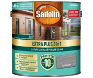 SADOLIN EXTRA PLUS 3 IN 1 LAZURA LUCIOASA B.APA GRI GRAFIT 5 L